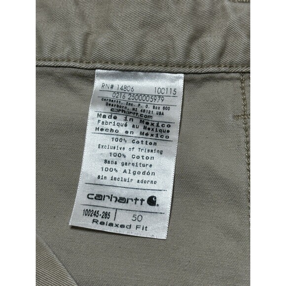 Carhartt Shorts Mens Size 50 Carpenter Work Outdoors Casual Workwear 100245-285 - Picture 7 of 9